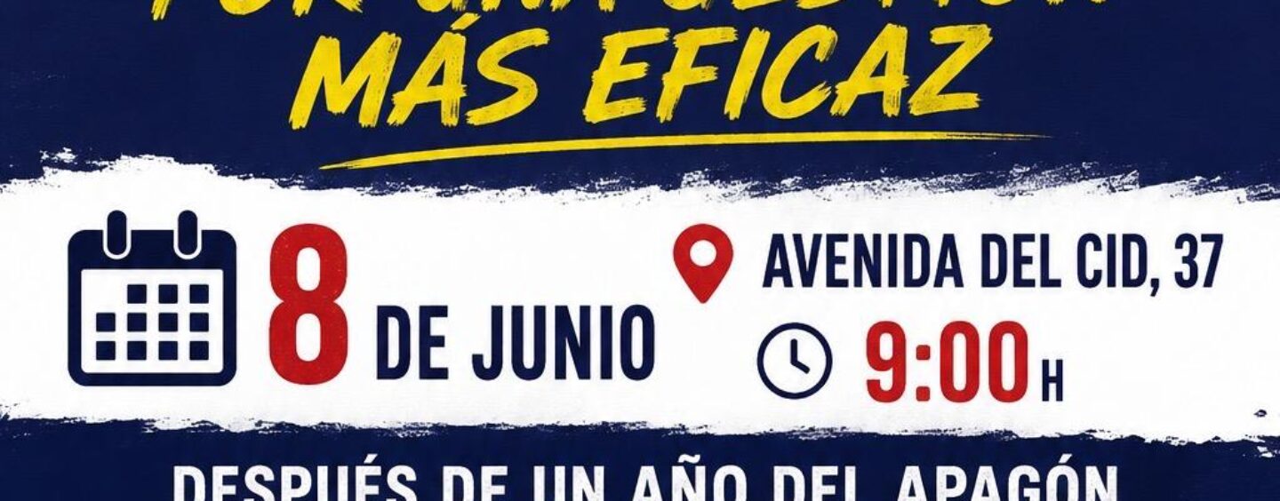 MANIFESTACIÓN «POR UNA GESTIÓN MÁS EFICAZ»